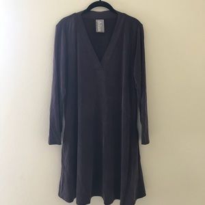 V Neck Long Sleeve Dress